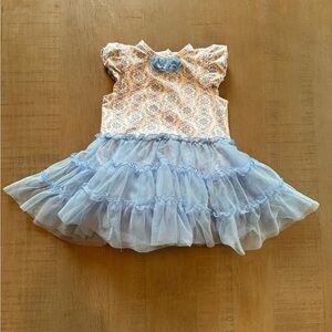 Little Me 24m Tulle Dress Bodysuit